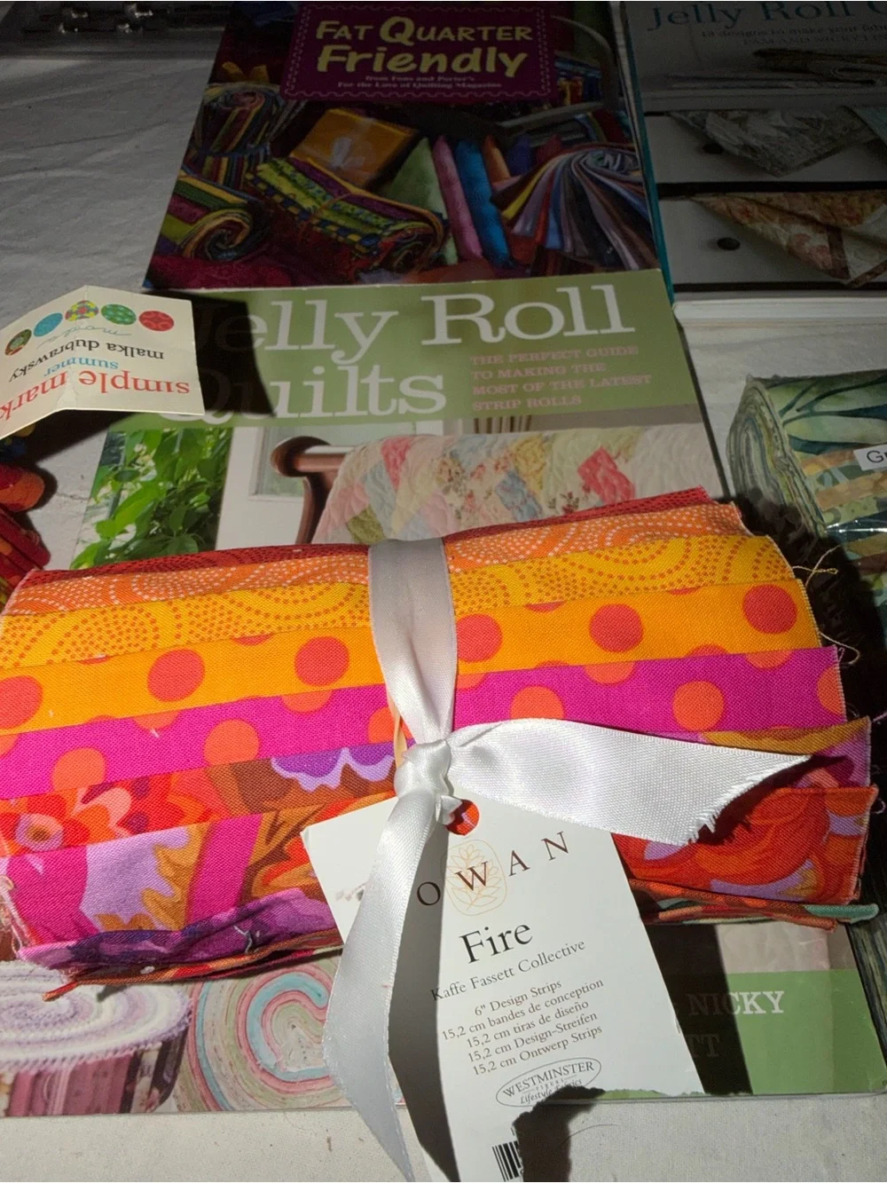 Moda Multicolor Jelly Roll and Fabric Bundles